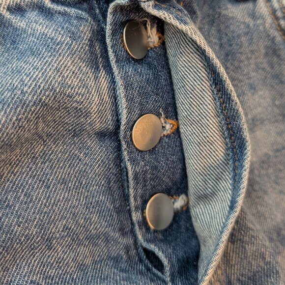 H&M Wide Leg Cropped Medium Wash Jeans - Picture 5 of 7